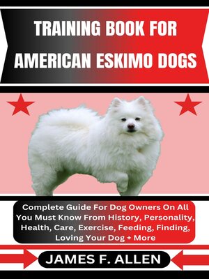 cover image of TRAINING BOOK FOR AMERICAN ESKIMO DOGS